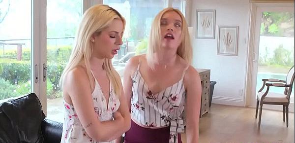  Katie Kush clit is super sensitive as Bella swirls her tongue over and over